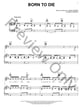 Born to Die piano sheet music cover